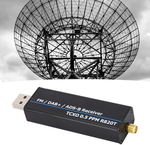 RTL-SDR-Empfänger mit RTL2832U und R820T2 Chipsatz, 0.5 PPM TCXO, USB-Anschluss, 100 kHz bis 1766 MH