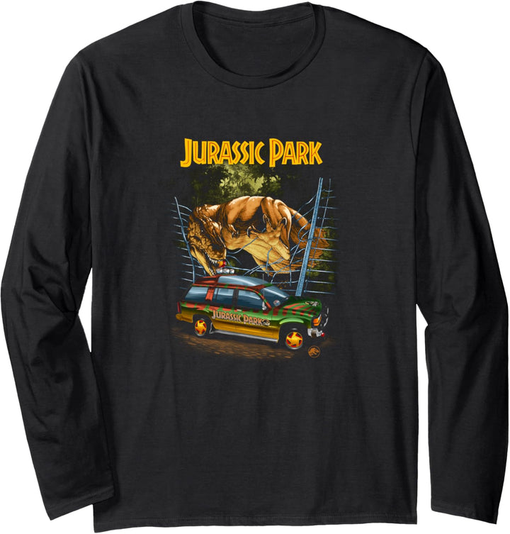 Jurassic Park Vintage T-Rex Break Out Langarmshirt