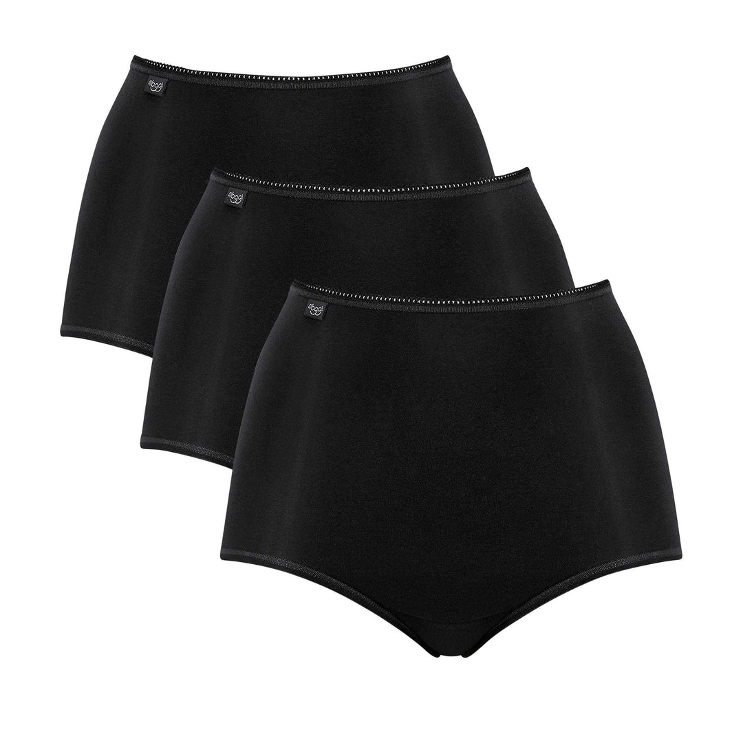 Sloggi Damen Slip (3er Pack) 38 Schwarz, 38 Schwarz