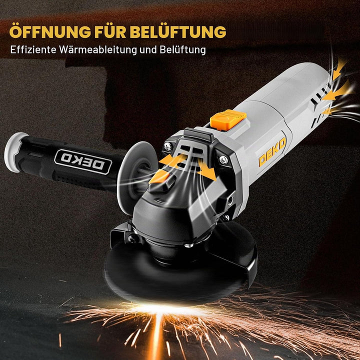 Winkelschleifer: DEKOPRO 115mm 750W Corded Electric Trennschleifer für Schneiden,Polieren und Schlei