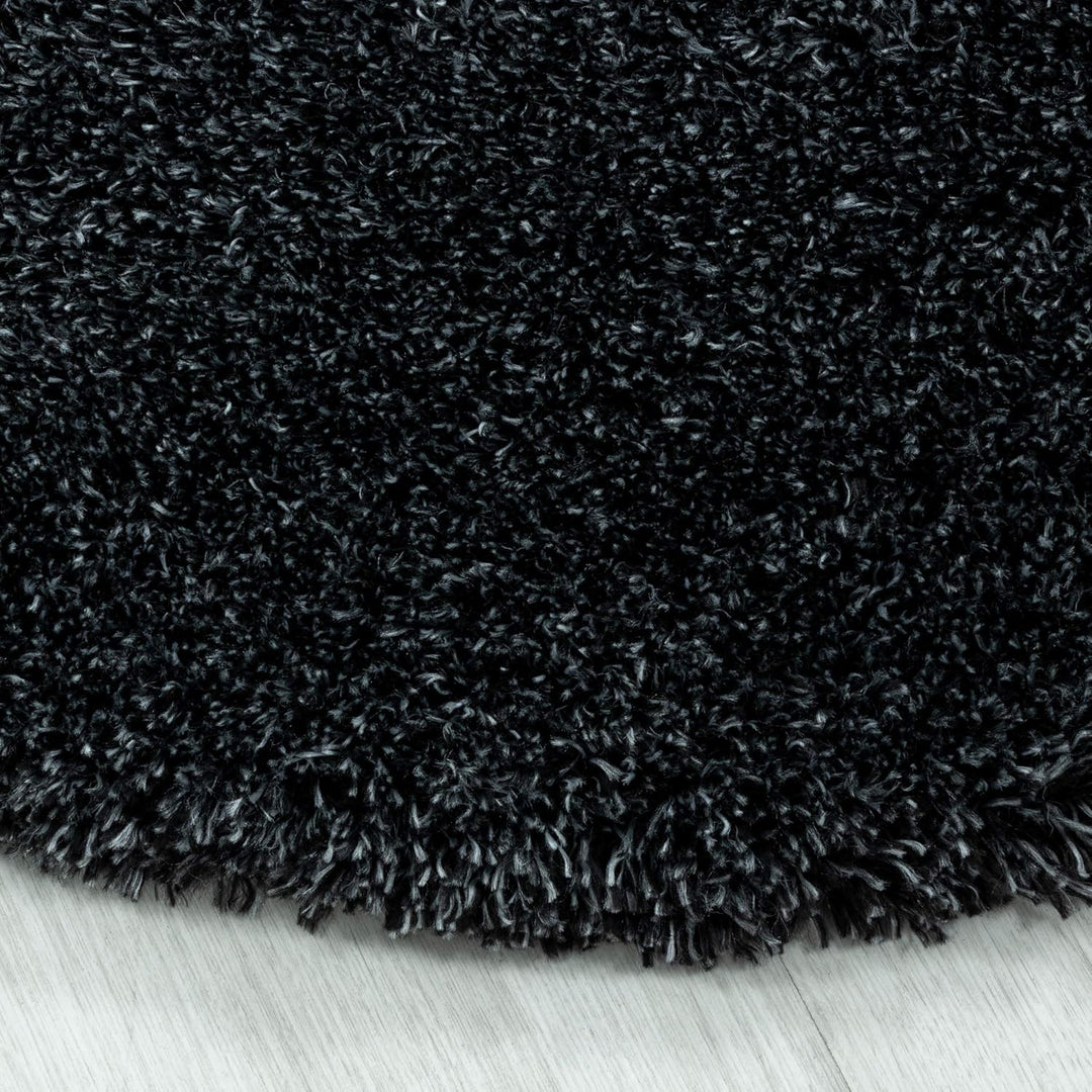 Hochflor Rund Teppich Wohnzimmer Einfarbig Schlafzimmer Esszimmer Flur Läufer Unicolor & Einfarbig W