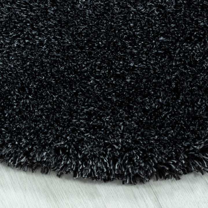 Hochflor Rund Teppich Wohnzimmer Einfarbig Schlafzimmer Esszimmer Flur Läufer Unicolor & Einfarbig W