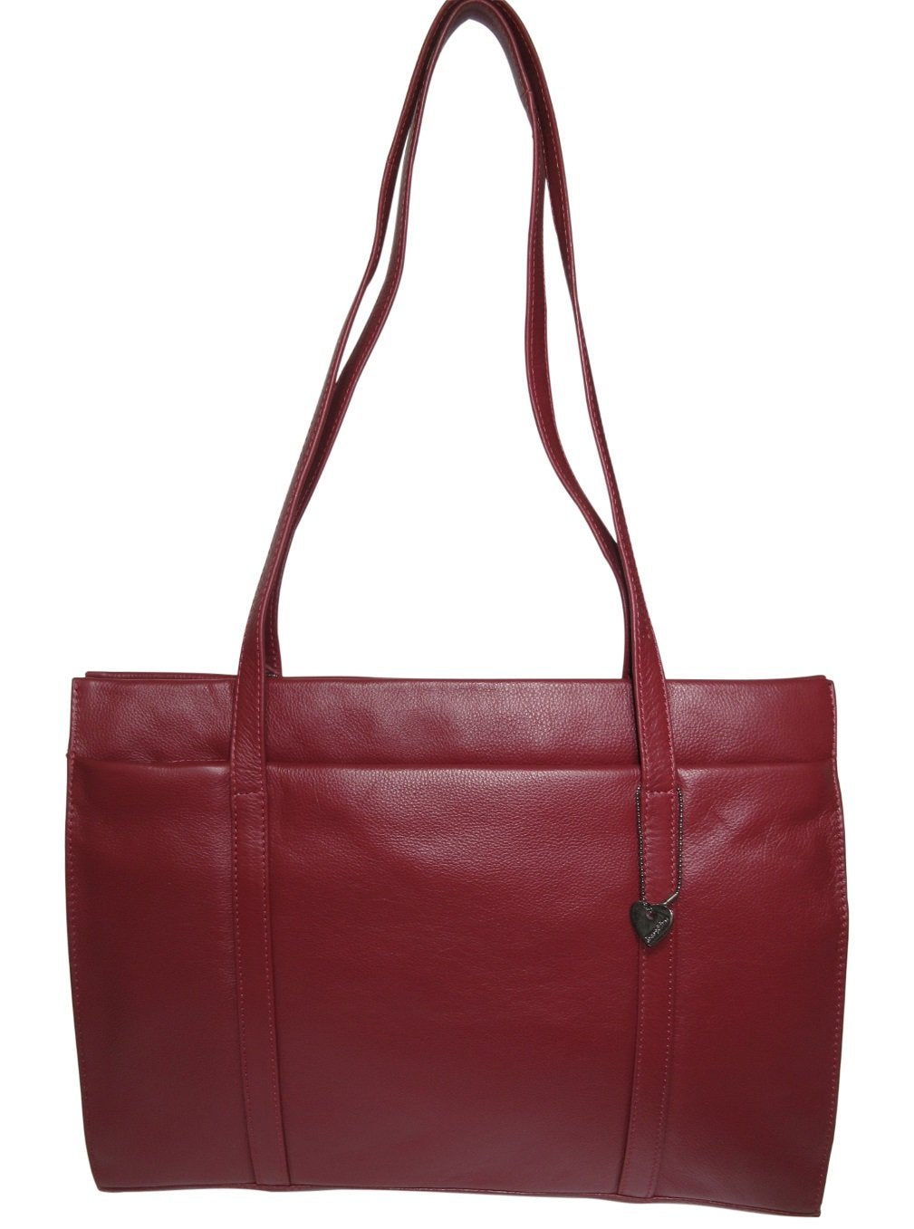 Josephine Osthoff Damen Handtasche Legat, Shopper aus 100% Echleder, handgemacht mit Laptopfach bis