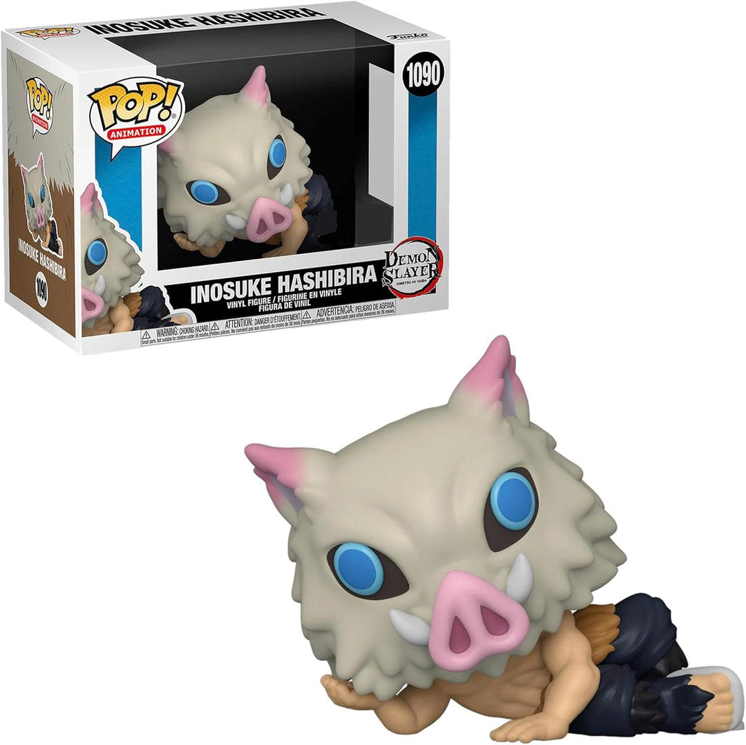 Funko POP! Animation #1090 Demon Slayer Inosuke Hashibira Lounging in Mask Vinyl Figure - BoxLunch E