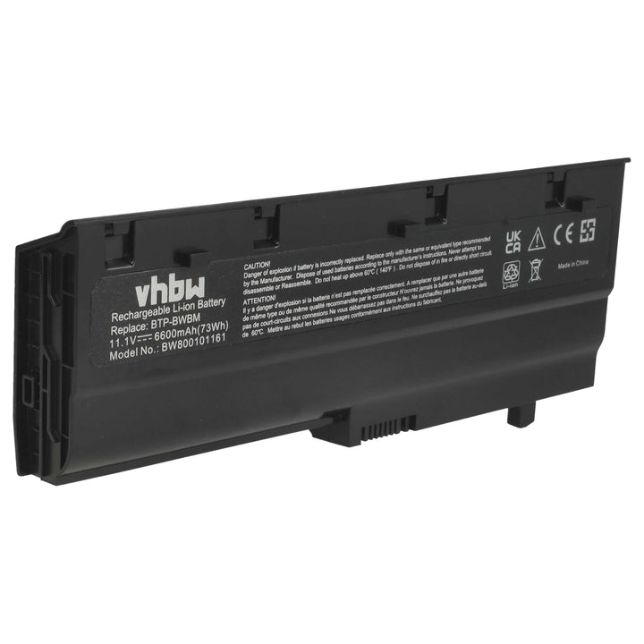 vhbw Akku kompatibel mit Medion Akoya MD96582, MD96640, MD96663 Notebook (6600mAh, 11,1V, Li-Ion)