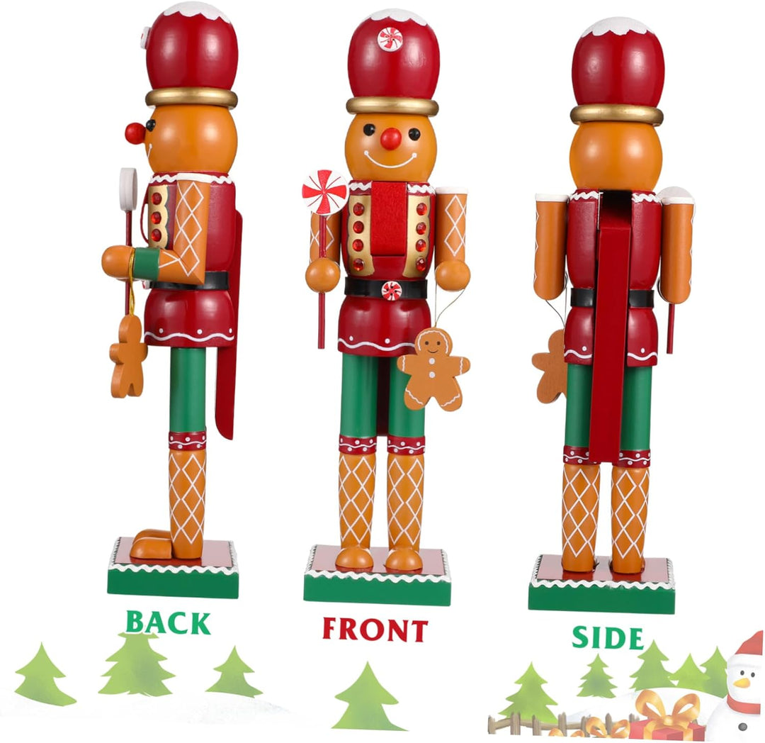 BUGUUYO 1stk Nussknacker-verzierung Lebkuchen Weihnachtsdeko Party-weihnachtsszenenverzierung Nusskn