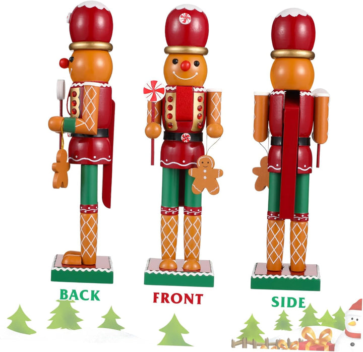 BUGUUYO 1stk Nussknacker-verzierung Lebkuchen Weihnachtsdeko Party-weihnachtsszenenverzierung Nusskn