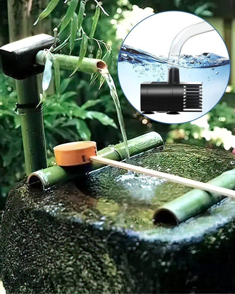 Biling Solar-Springbrunnen mit Panel, Wasserpumpe für Vogelbad, 3.5W Solar-Wasserbrunnen mit 4ft Was