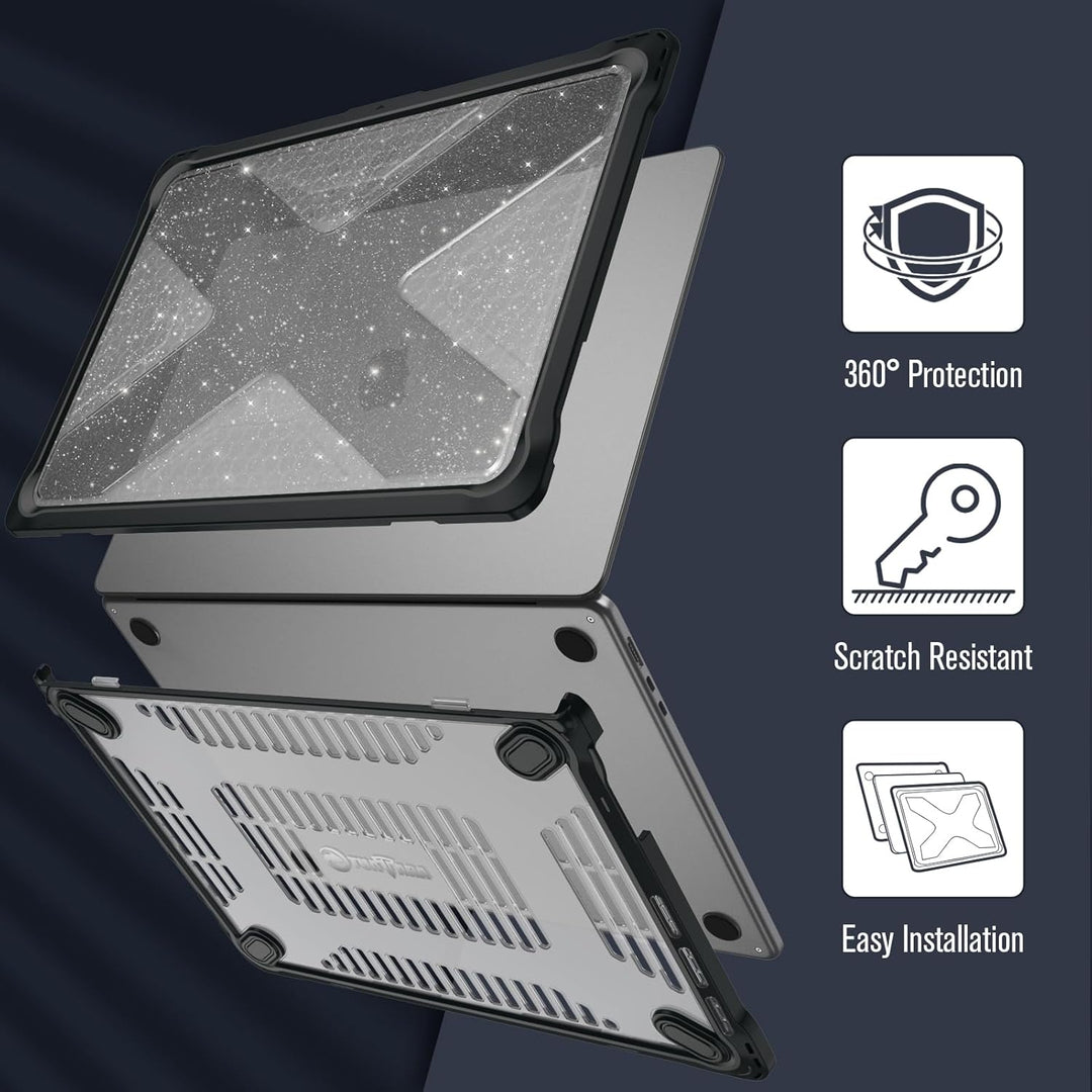 Fintie Hülle Kompatibel mit MacBook Air 15 M5 M4 M3 M2 (2026-2023) A3448 A3241 A3114 A2941, Ganzkörp