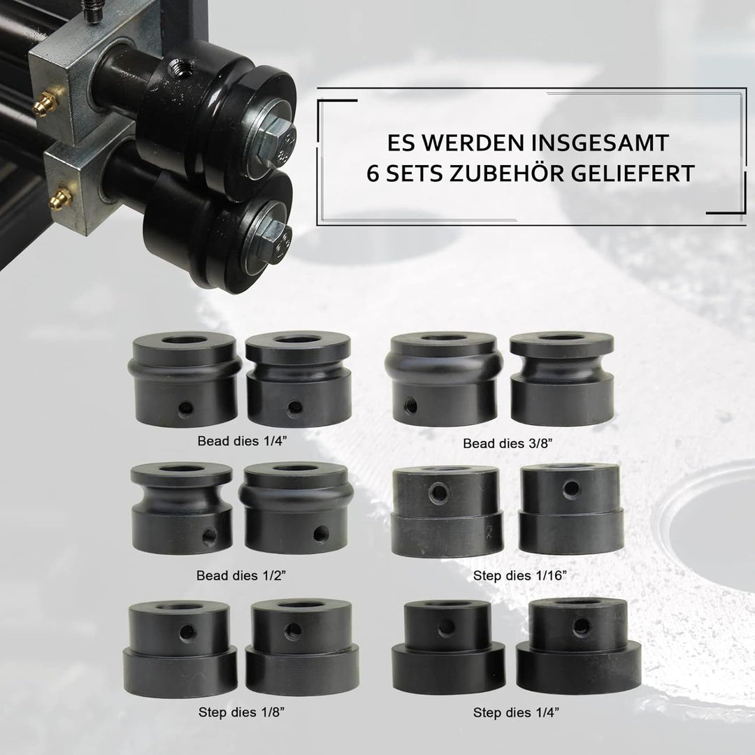 BOKA Bördelgerät Sickenmaschine Bördelmaschine für 1,2 mm Stahlblech RM-18 Manuelle Rundbiegemaschin