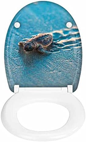 WENKO WC-Sitz Caretta, hygienischer Toilettendeckel mit Absenkautomatik, Toilettensitz aus bruchsich