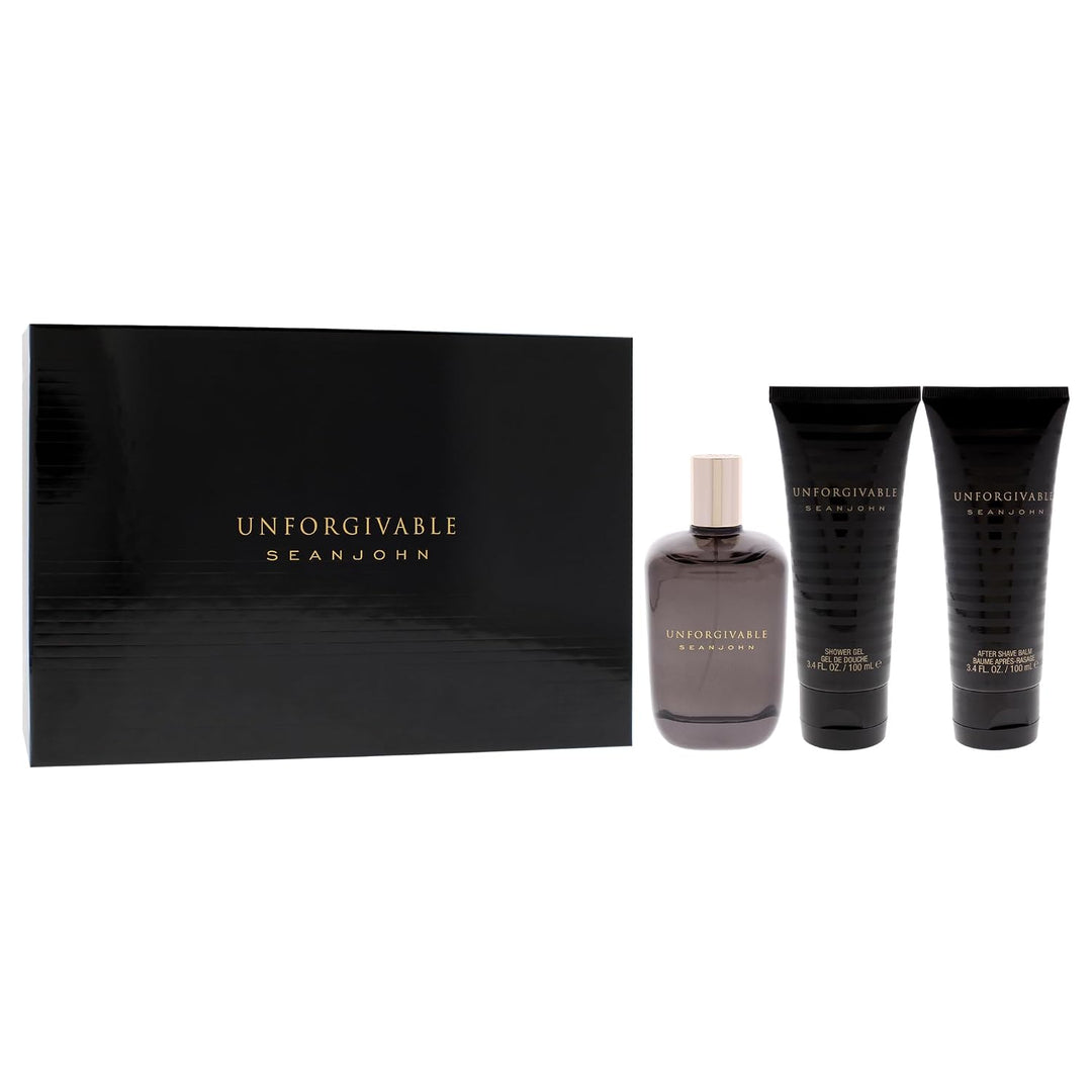 Sean John Unforgivable for Men 3 Pc Gift Set 1 stück (1er Pack), 1 stück (1er Pack)