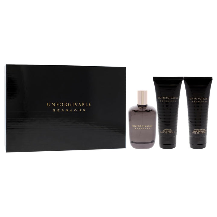 Sean John Unforgivable for Men 3 Pc Gift Set 1 stück (1er Pack), 1 stück (1er Pack)