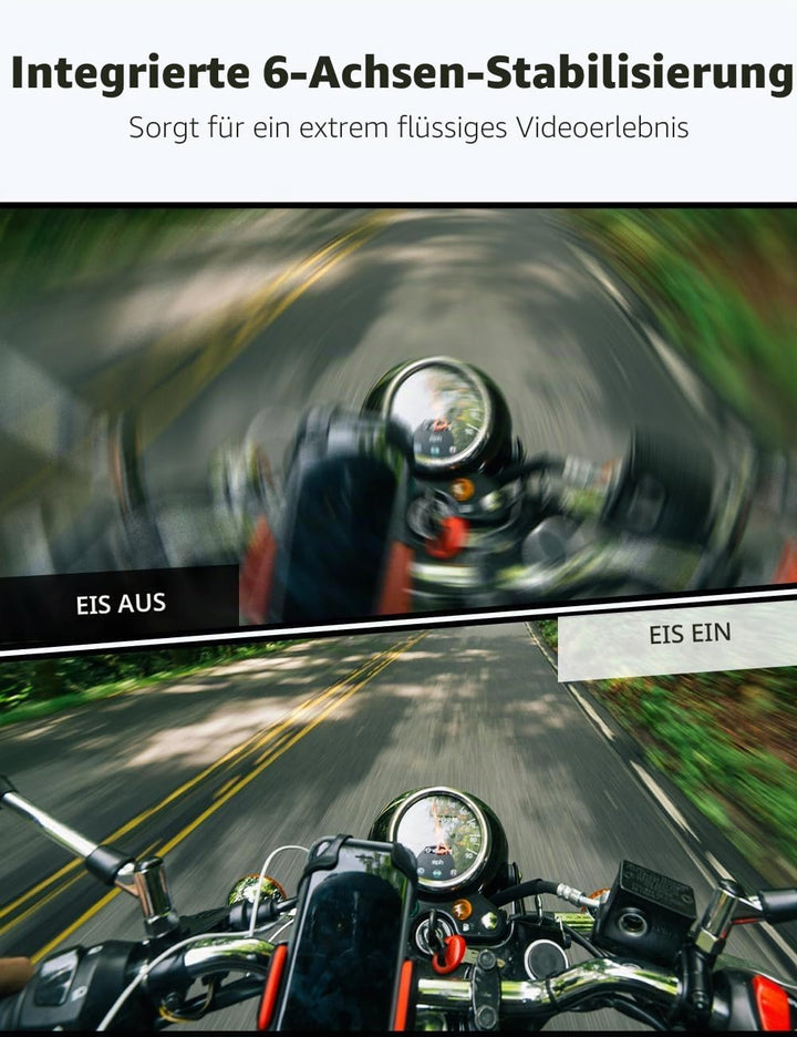 Apexcam K70 mit 64G Karte 4K mini Action cam POV Camera EIS Bildstabilisierung WLAN bodycam 30m wass