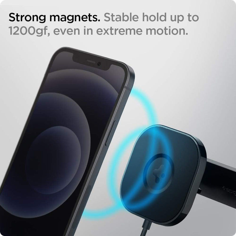 Spigen OneTap Pro MagFit Magnetisches Kabelloses Handyhalterung Auto Ladegerät Designed für MagSafe,