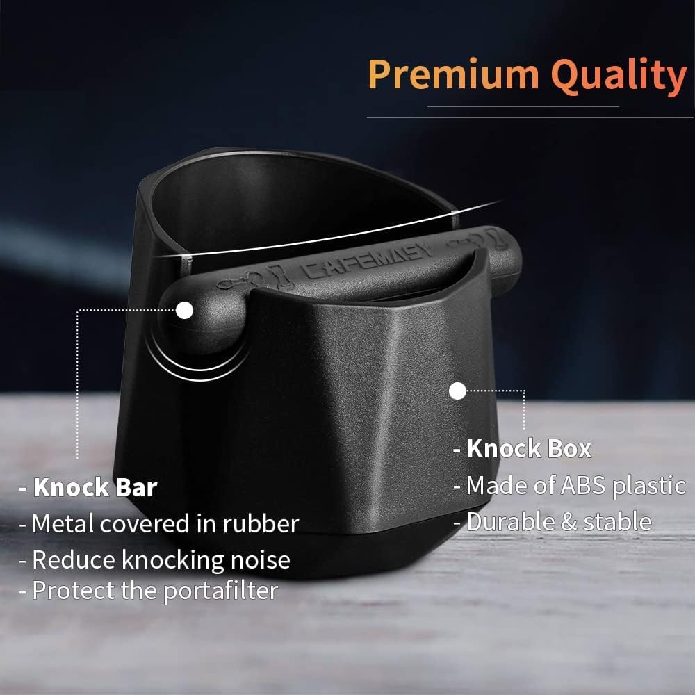 CAFEMASY Abklopfbehälter für Siebträgermaschine Barista Kaffee Zubehör Einzigartiges Design Rautenfö