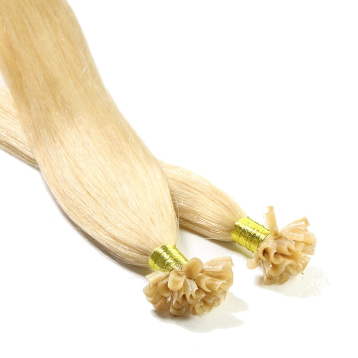 hair2heart Extensions Echthaar Bondings Glatt - 150 Strähnen 0.5g 60cm Goldblond #22 Goldblond 60cm