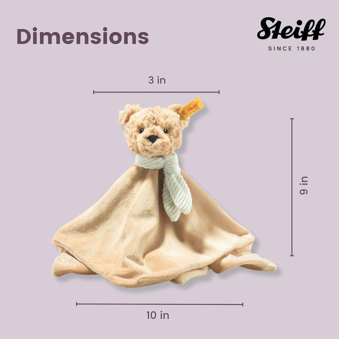 Steiff 242281 Soft Cuddly Friends Jimmy Teddybär Schmusetuch - 26 cm - Kuscheltier für Babys - beige