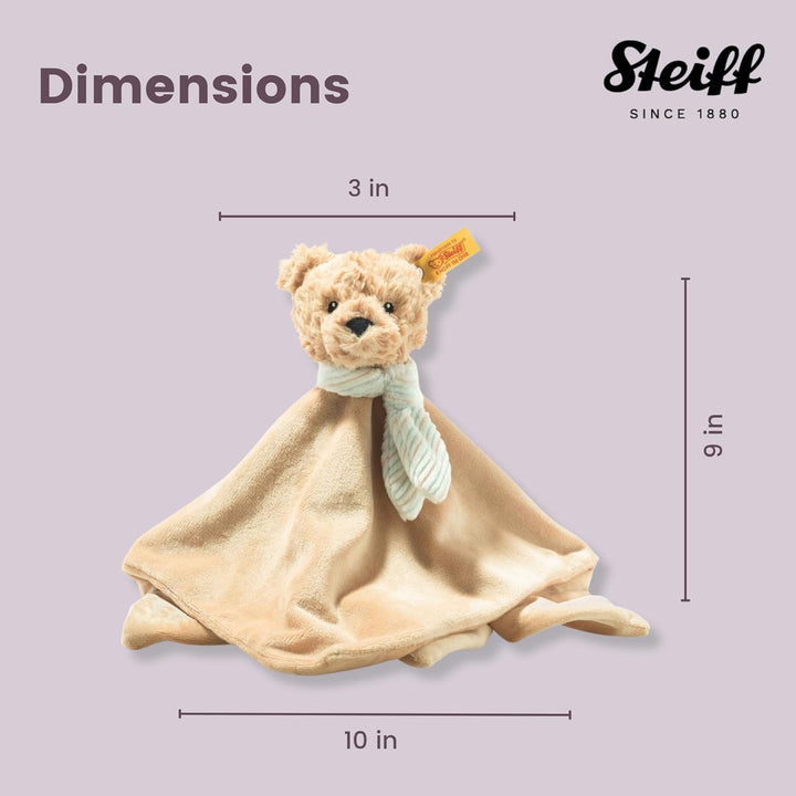 Steiff 242281 Soft Cuddly Friends Jimmy Teddybär Schmusetuch - 26 cm - Kuscheltier für Babys - beige