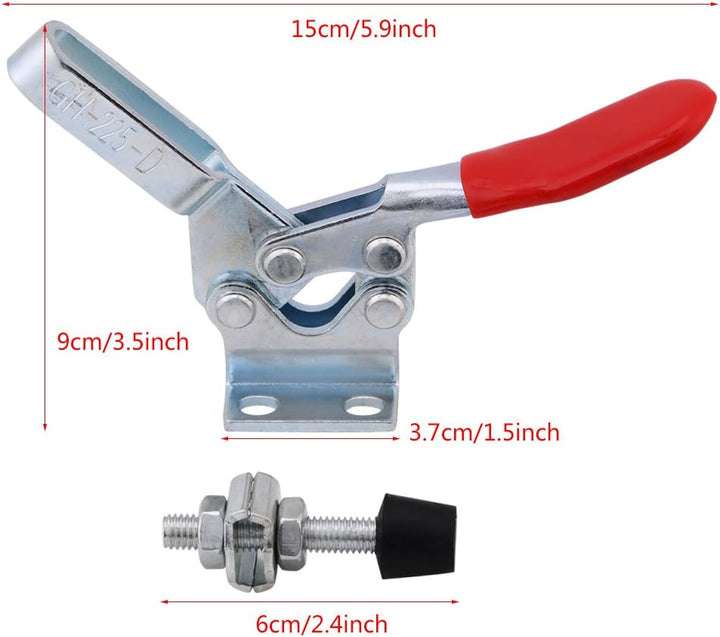 5 Stücke GH-225-D Schnellspanner Knebelklemme, 227 KG 500 lbs, Toggle Clamp Heavy Duty Griff Vertika