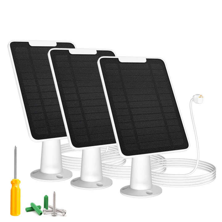 Solarpanel-Ladegerät Kompatibel mit Google Nest-Kamera im Aussen & Innenbereich(Batterieversion), 6W