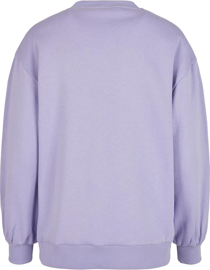 Urban Classics Damen Oversized Sweatshirt aus Bio-Baumwolle, Crew Neck Pullover aus Organic Cotton,