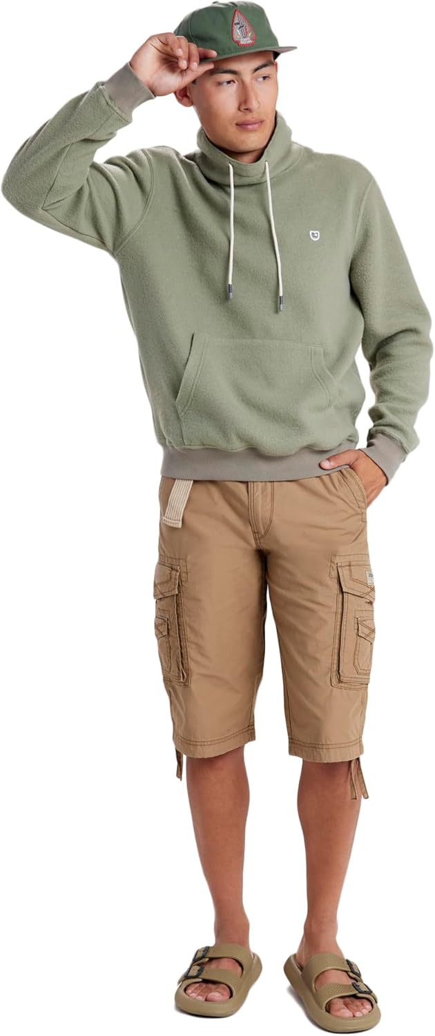 UNIONBAY Herren Cordova Cargo-Shorts mit Gürtel, Reg Grössen Cargohose S Feld, S Feld
