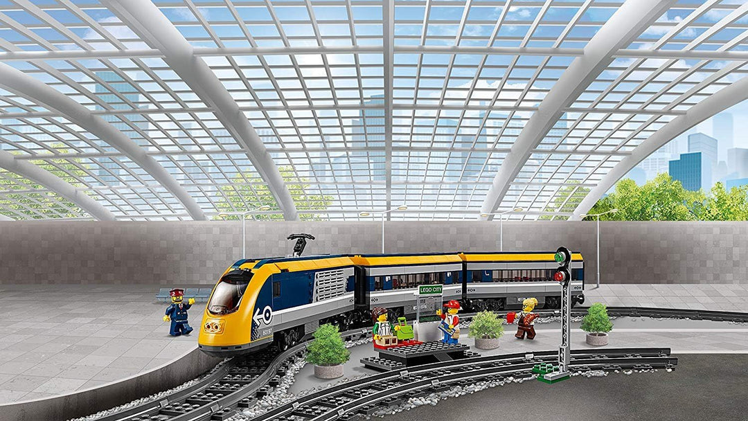 LEGO 60197 City Personenzug mit batteriebetriebenem Motor, ferngesteuertes Set mit Bluetooth-Verbind