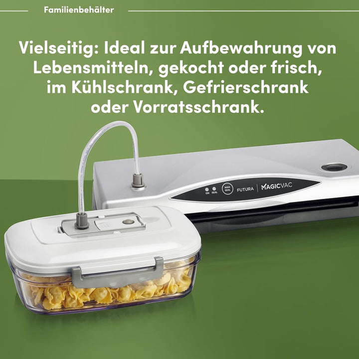 Magic vac ACO1093 Vakuumbehälter, 1 Liter, Grau/Transparent