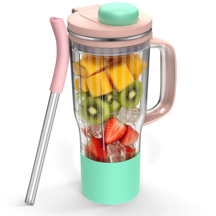 710 ml Reisebecher Ersatz für Ninja BlendBOSS Mixer Rosa, Rosa