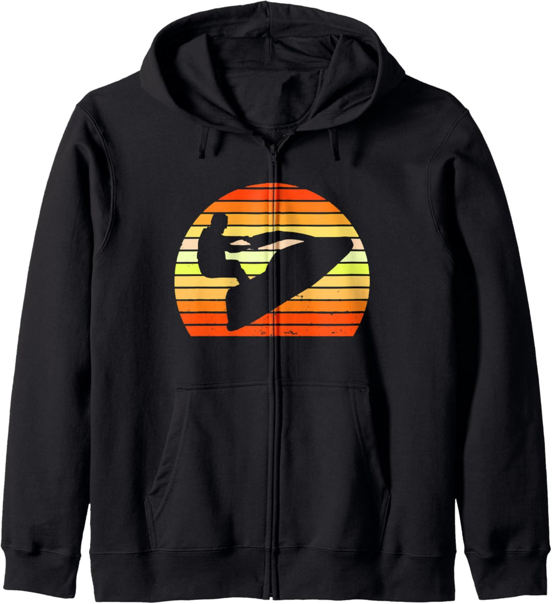 Sunset Retro Jetski Jetboot Wassersport Kapuzenjacke