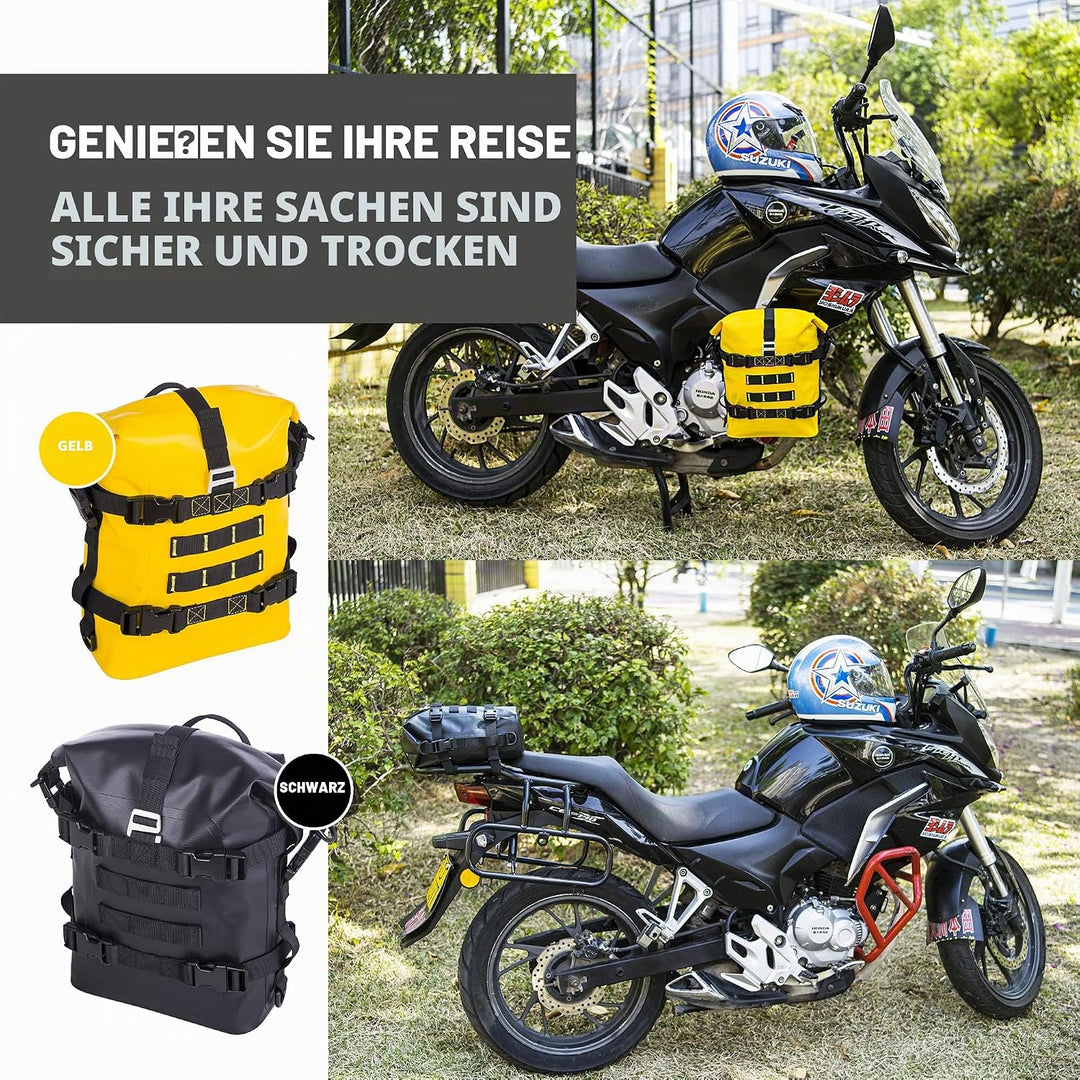 WILD HEART Motorrad-Trockentasche Sturzbügel-Taschen Motorrad-Tasche verwendet als Motorrad-Gepäck S