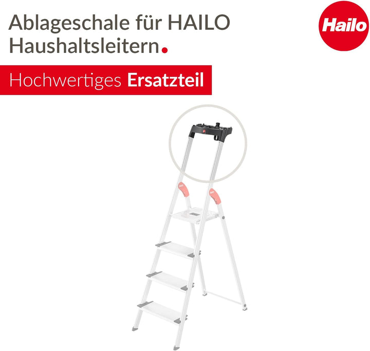 Hailo Multifunktions-Schale mit Steckmöglichkeiten für Haushaltsleitern - kompatibel mit XXL Garden