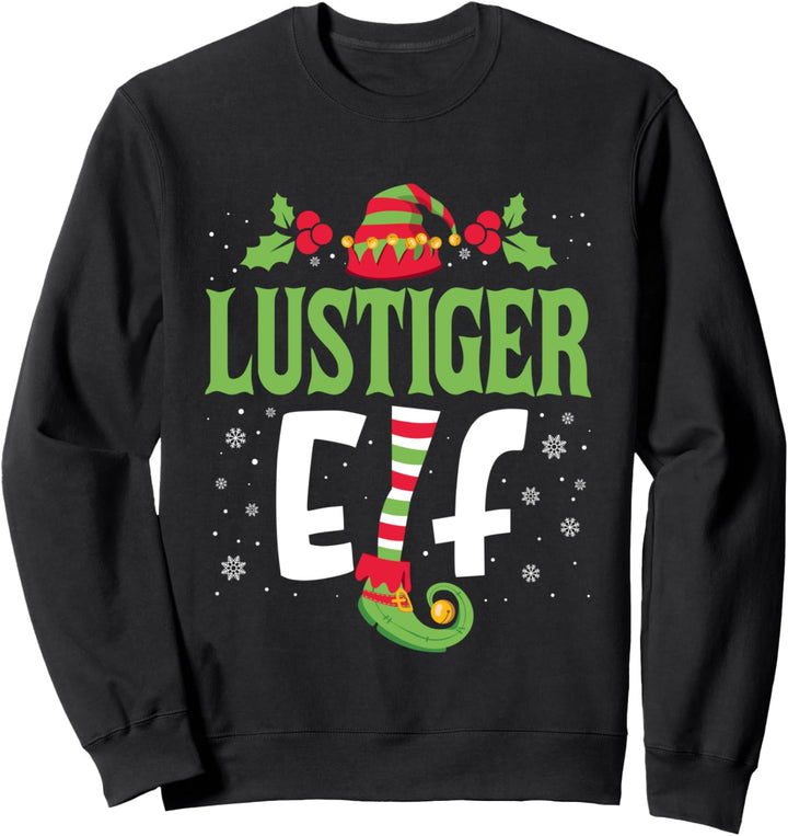 Lustiger Elf Familien Outfit Weihnachten Partnerlook Elfen Sweatshirt