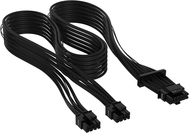 Corsair Premium 600W PCIe 5.0 / Gen 5 12VHPWR-Netzteilkabel – Passend für Typ-4-Netzteile über Zwei