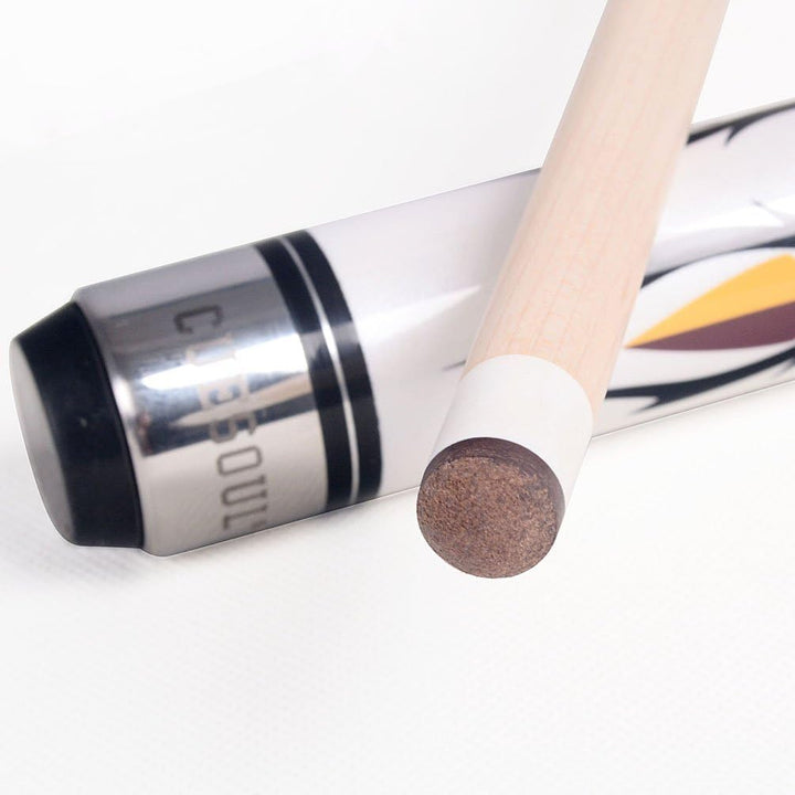 DHOLE CUESOUL 58 "2 Piece Maple Billiard Queue 19 Unzen Weiss 12.75mm, Weiss 12.75mm