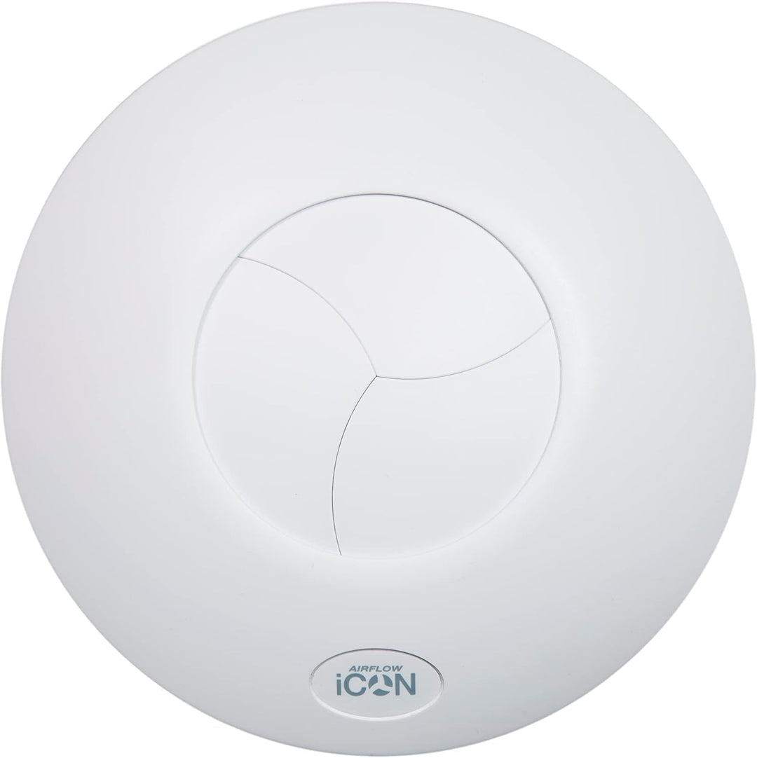 Airflow iCON 30 Badlüfter Abluftventilator – 100mm/4 | 33 l/s Luftstrom, Energieeffizient 10,7W, Lei