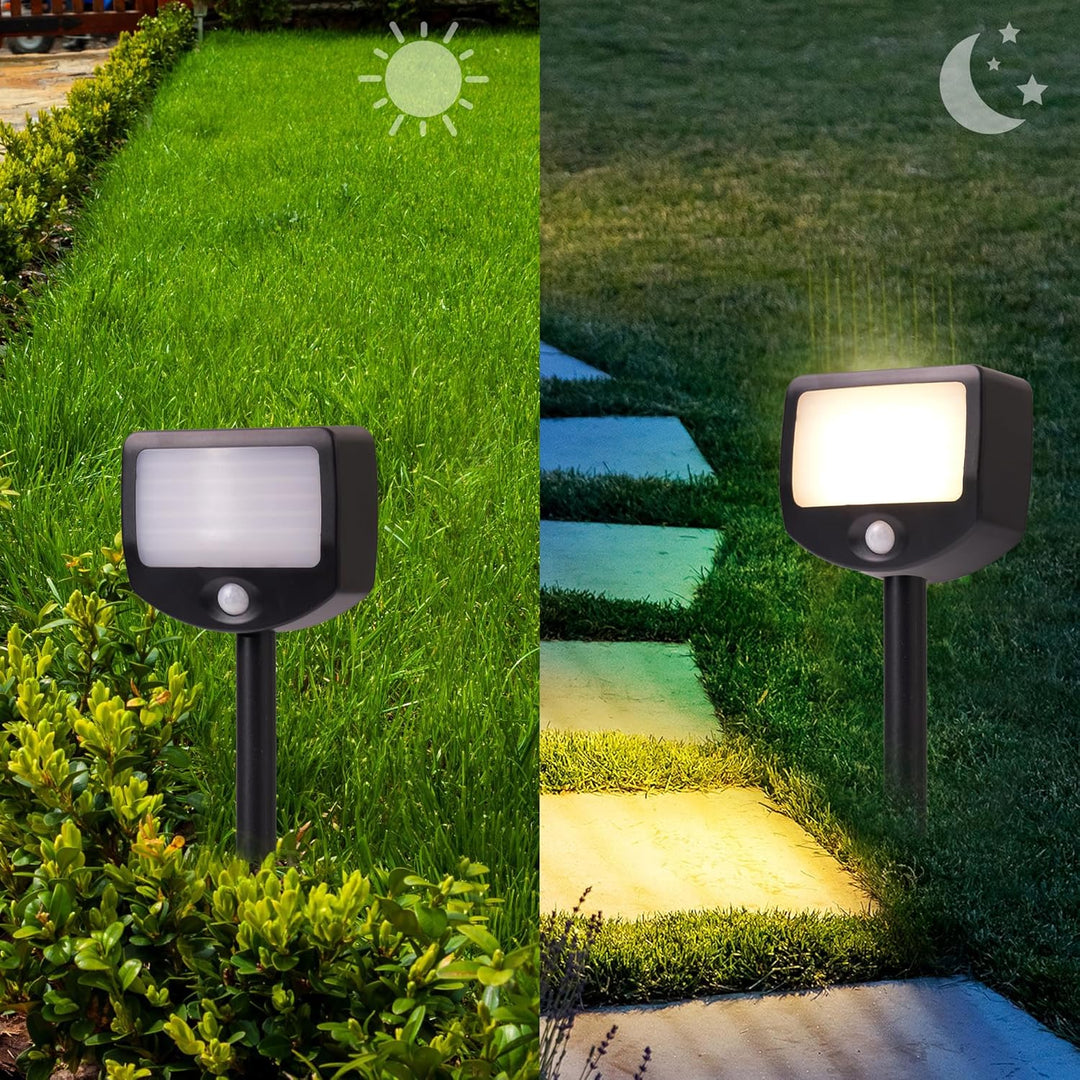 Northpoint LED Batterie Strahler Fluter Sicherheitsleuchte 6er Set mit Funk-Aktivierung Bewegungsmel