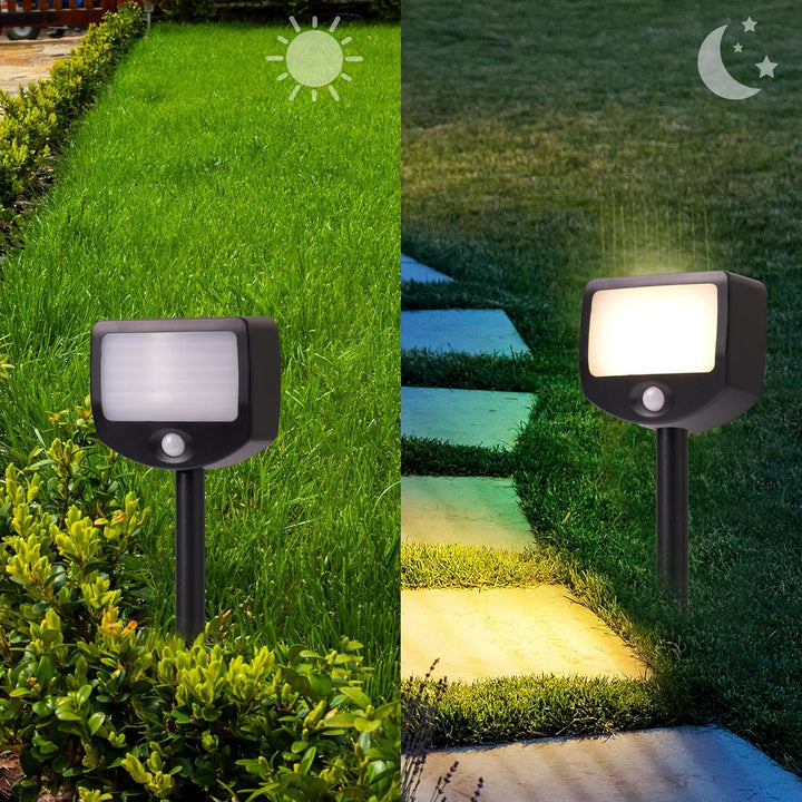 Northpoint LED Batterie Strahler Fluter Sicherheitsleuchte 6er Set mit Funk-Aktivierung Bewegungsmel