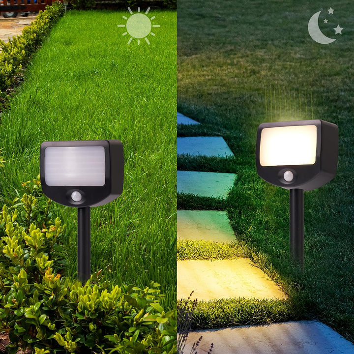 Northpoint LED Batterie Strahler Fluter Sicherheitsleuchte 6er Set mit Funk-Aktivierung Bewegungsmel