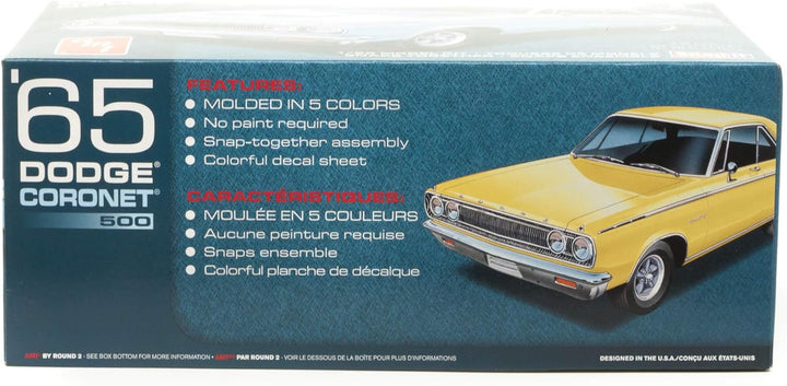 AMT AMT1176 Blue 1:25 1965 Dodge Coronet - SNAP Kit