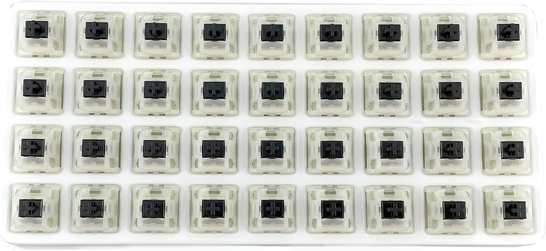 kutethy Gateron Switches milchig schwarz mechanische Tastatur gelb 5-polig für alle mechanischen MX-