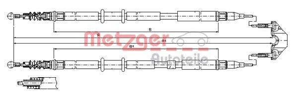 Metzger 11.5952 COFLE Seilzug, Feststellbremse