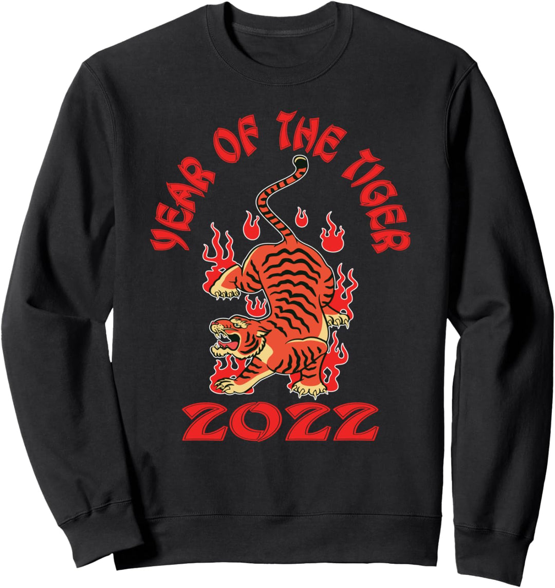 Jahr des Tigers Happy Chinese New Year 2022 Chinese Zodiac Sweatshirt