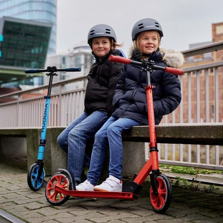 HUDORA Scooter Up 200 - Geräuscharmer Aluminium-Roller für bis zu 100kg - Höhenverstellbarer & zusam