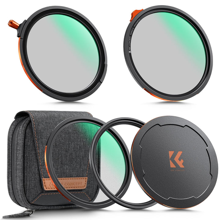 K&F CONCEPT Magnetic Filter Set 72mm Magnetisches Schnellwechsel System Quick Swap System Polfilter(