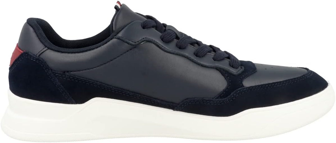 Tommy Hilfiger Herren Cupsole Sneaker Elevated Cupsole Leather Mix Schuhe 42 EU Desert Sky, 42 EU De