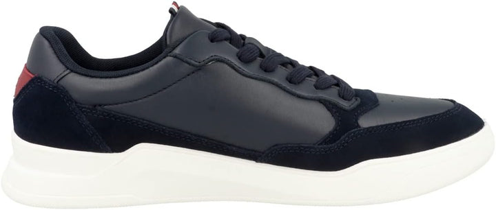 Tommy Hilfiger Herren Cupsole Sneaker Elevated Cupsole Leather Mix Schuhe 42 EU Desert Sky, 42 EU De