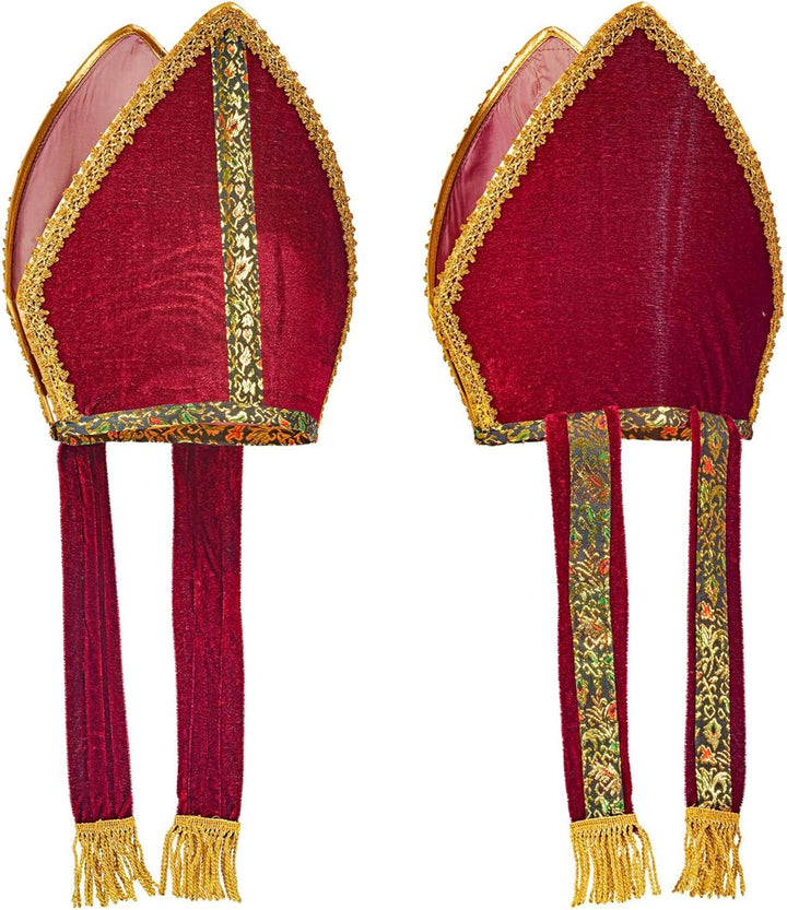 W WIDMANN MILANO Party Fashion 00078 - Nikolausmütze, Mitra, Bischof, Kirche, Hut, Kopfschmuck, Acce