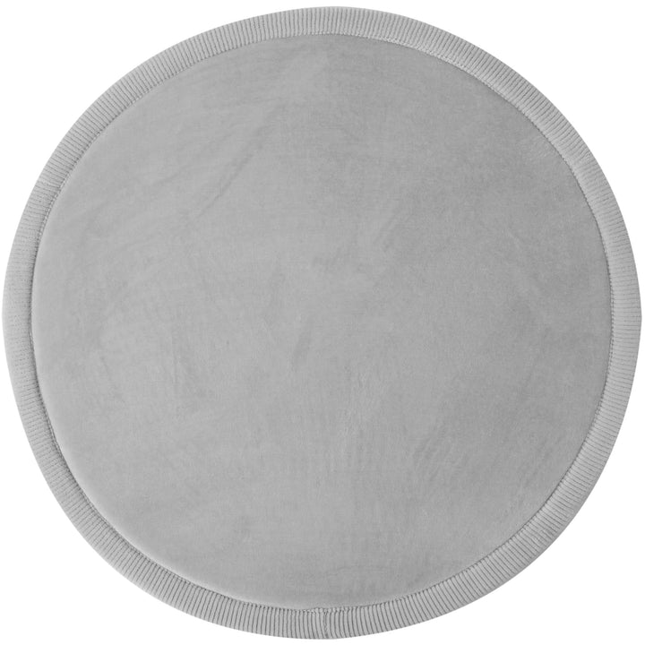 Wolkenweiche Samtmatte-Spielmatte Baby 120x120x2,5cm, grau – Kinderteppich mit hochwertigem Memory-S